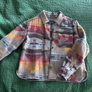 Pendleton Woolen Mills Gray and Blue Shirt